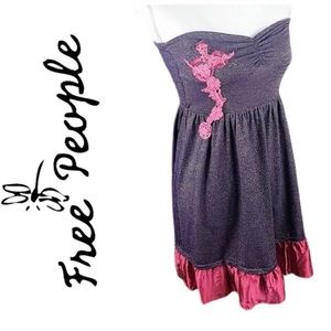 🔥FREE PEOPLE | Purple Strapless Dress